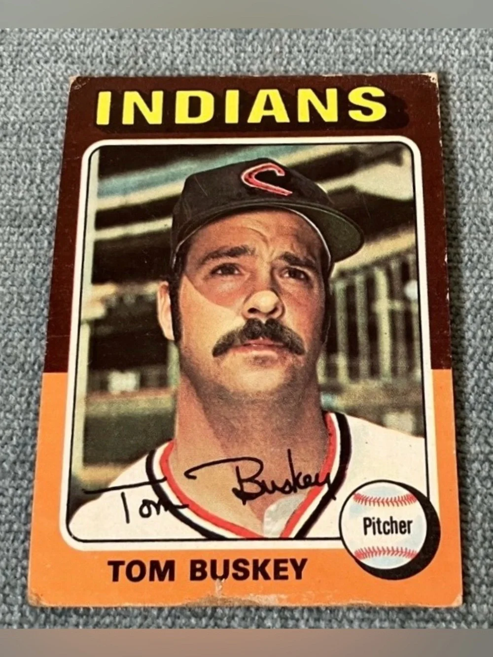 1975 Topps Cleveland Indians Baseball Card Trading Card